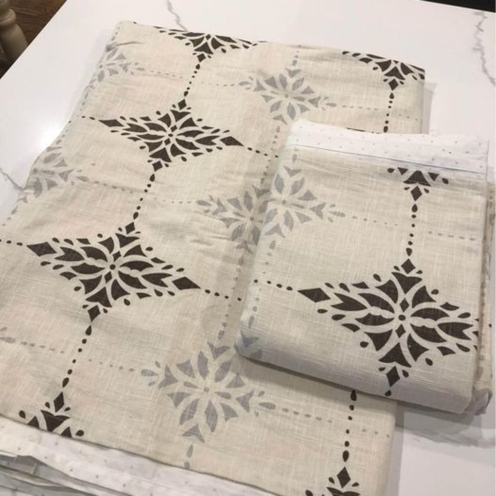Pair Of Ikea Tab Top, Lined Curtains, light filtering curtain panels